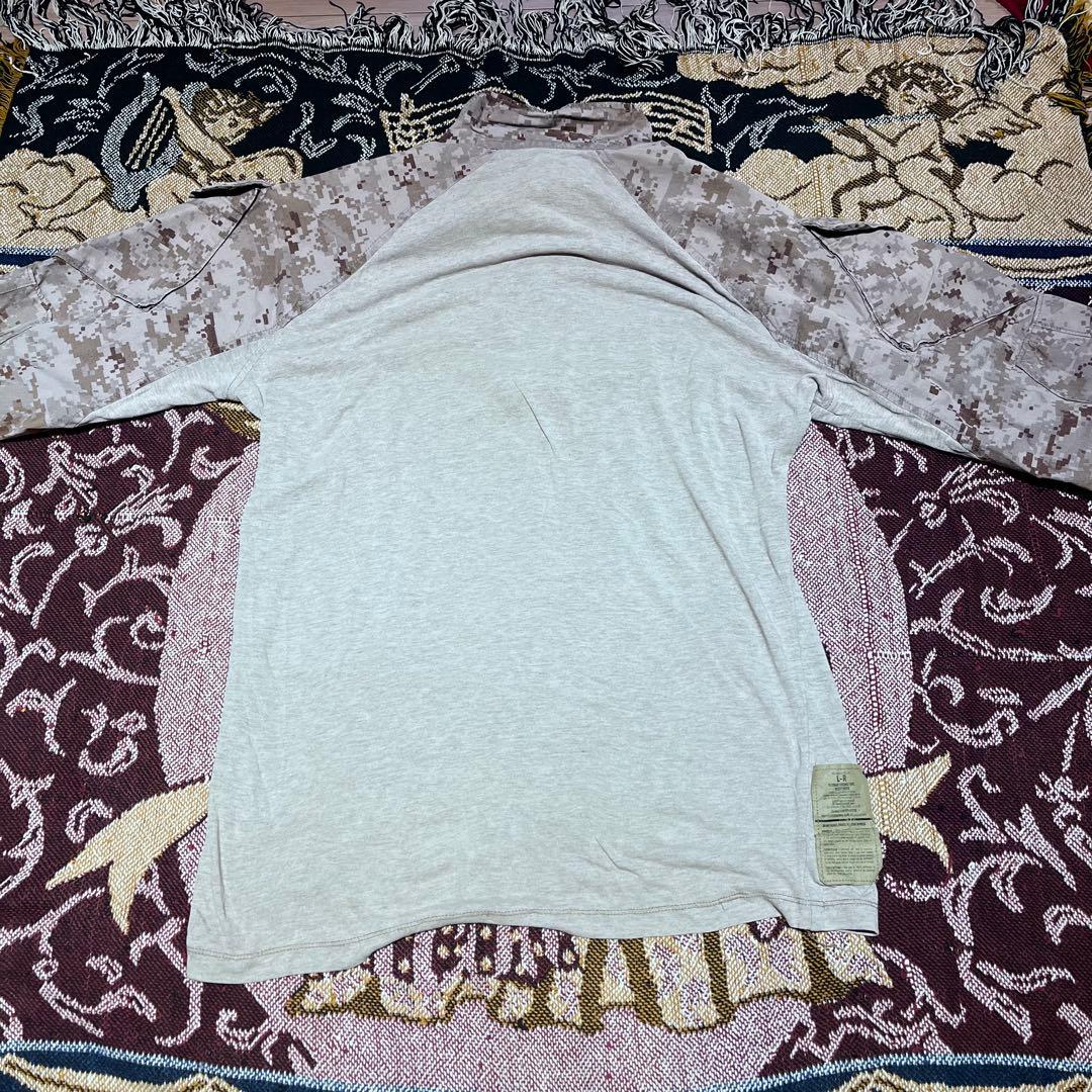 コンバットシャツ　海兵隊　USMC 米軍実物　ワッペン付き　古着　ミリタリー