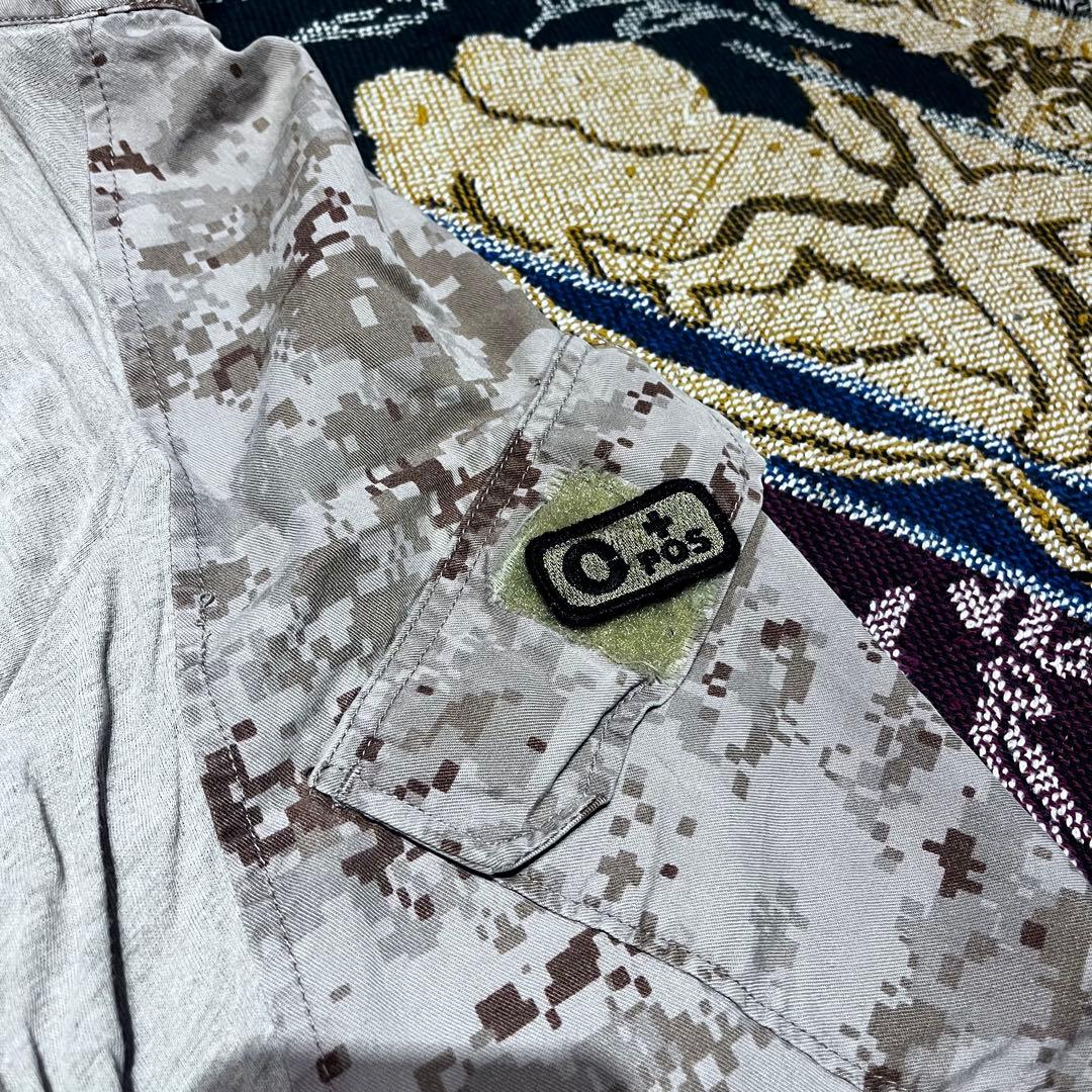 コンバットシャツ　海兵隊　USMC 米軍実物　ワッペン付き　古着　ミリタリー