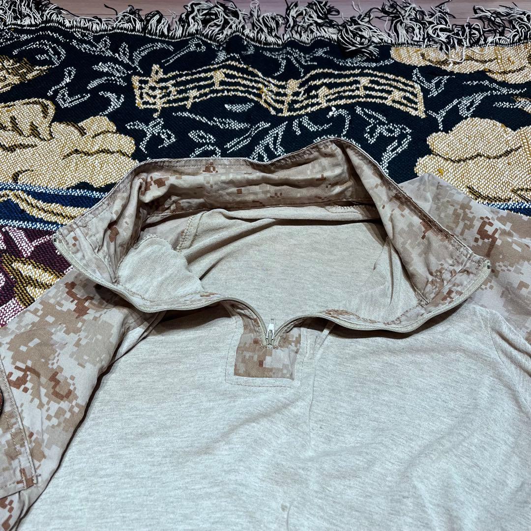 コンバットシャツ　海兵隊　USMC 米軍実物　ワッペン付き　古着　ミリタリー