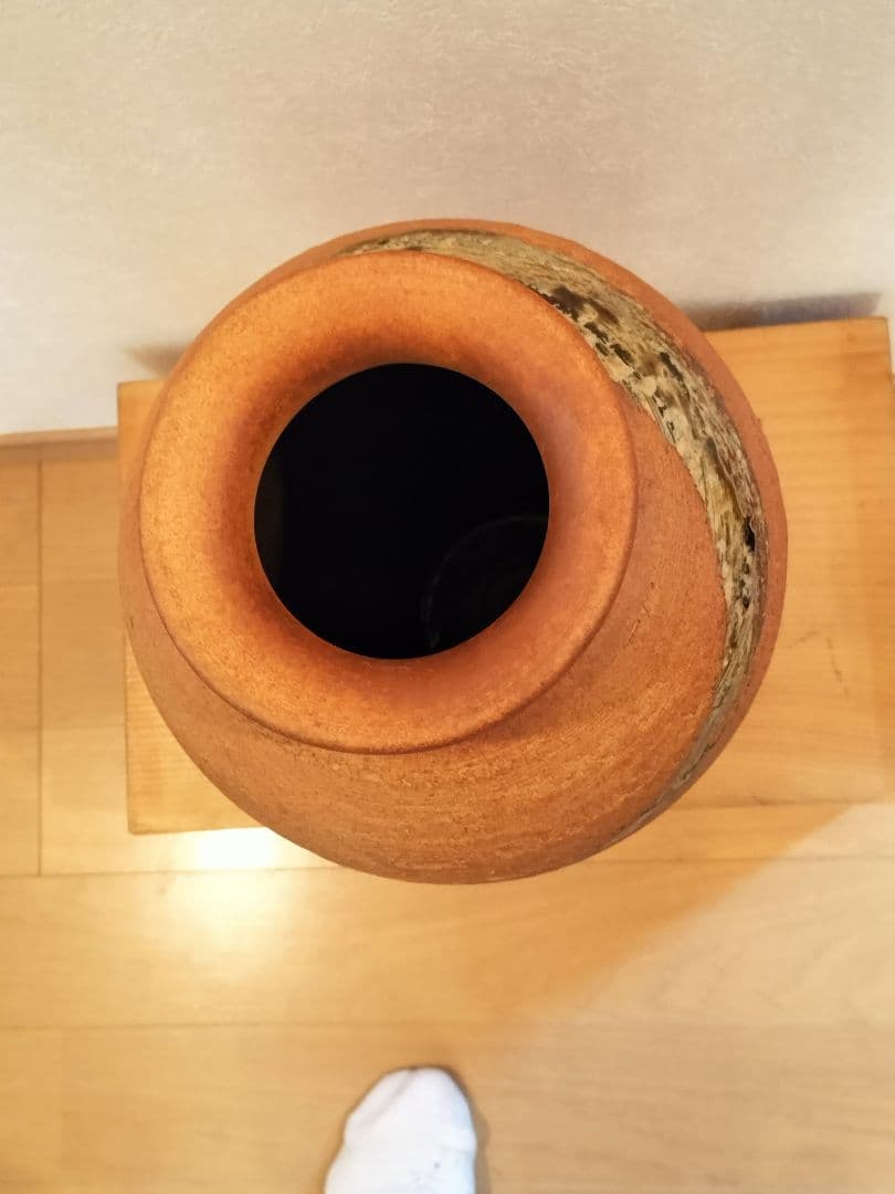 信楽焼　陶康作　花器　壺