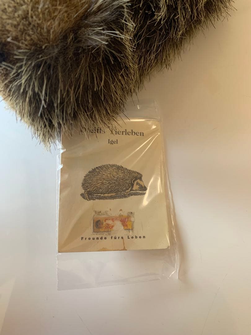 タグ付き！Steiff シュタイフ　ハリネズミ