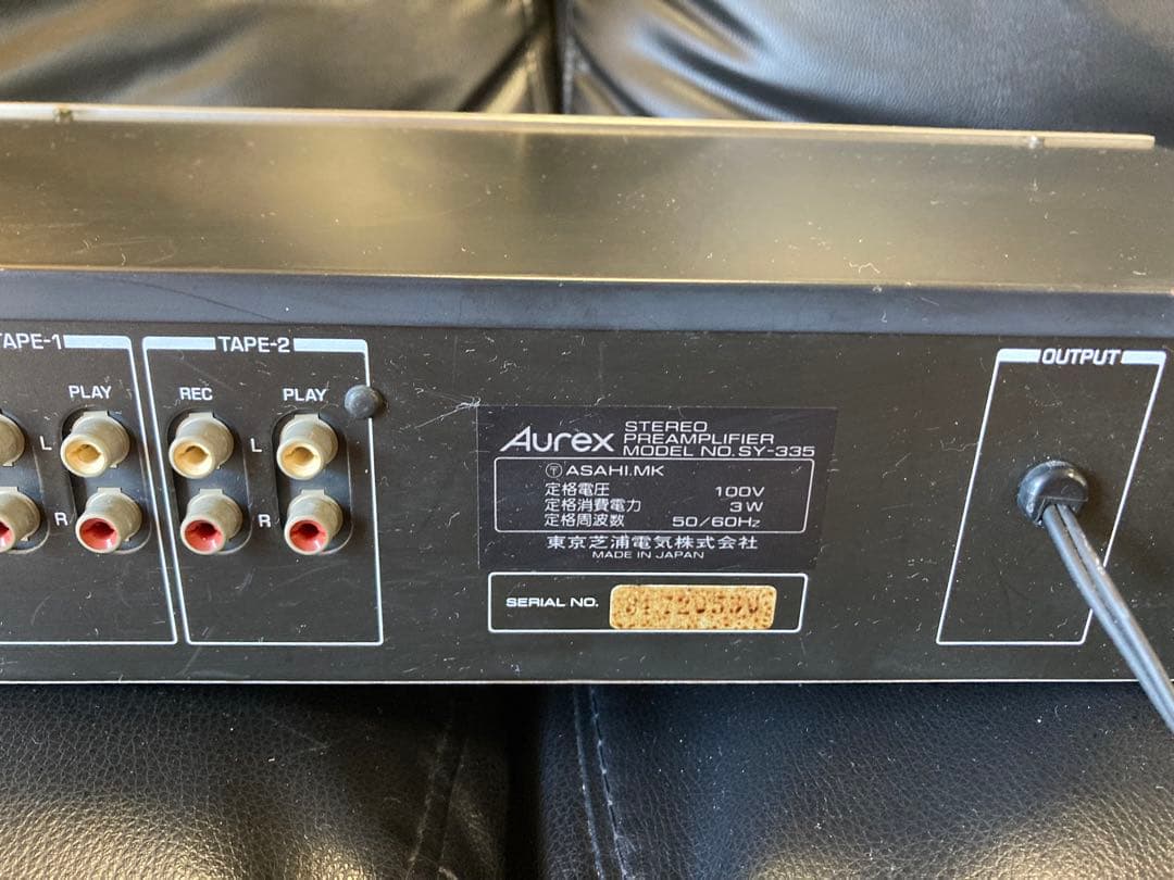 Aurex 　SY-335　プリアンプ　コントロールアンプ　オーレックス