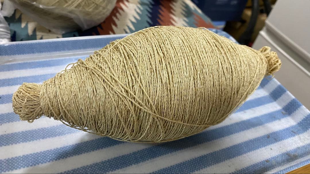KUZU-71 葛糸*346g　くず糸　撚り糸　手編み・手織り用糸　ラオス産