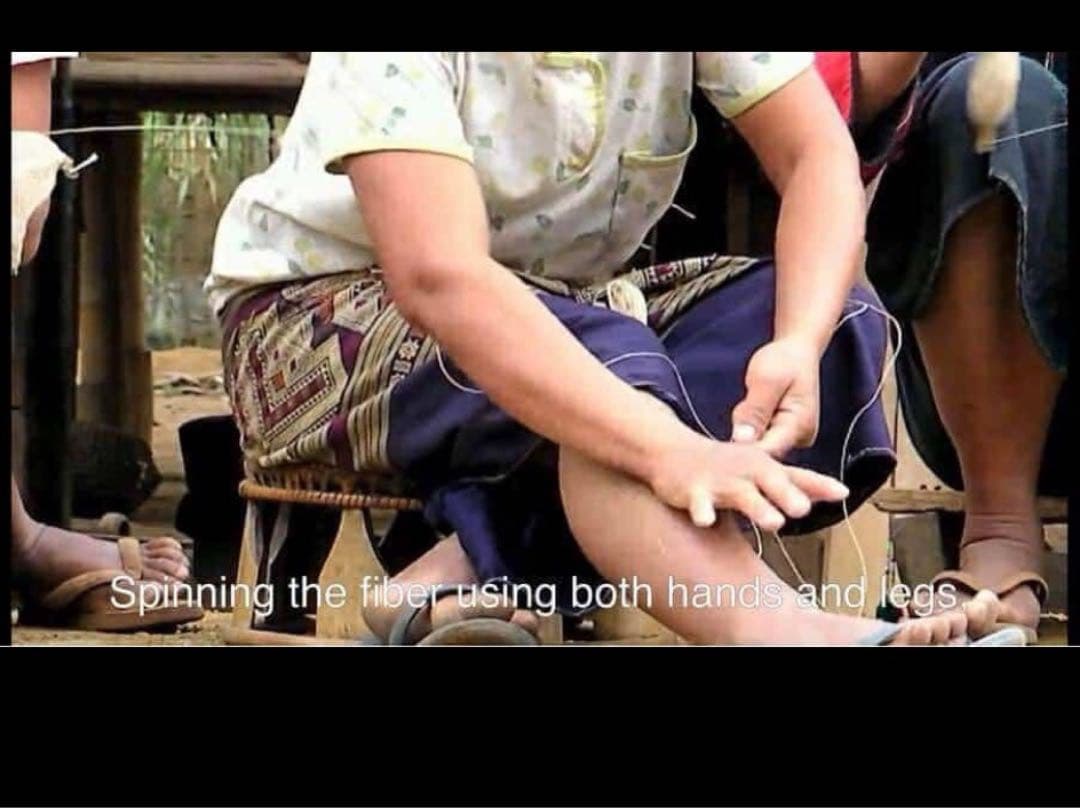 KUZU-71 葛糸*346g　くず糸　撚り糸　手編み・手織り用糸　ラオス産