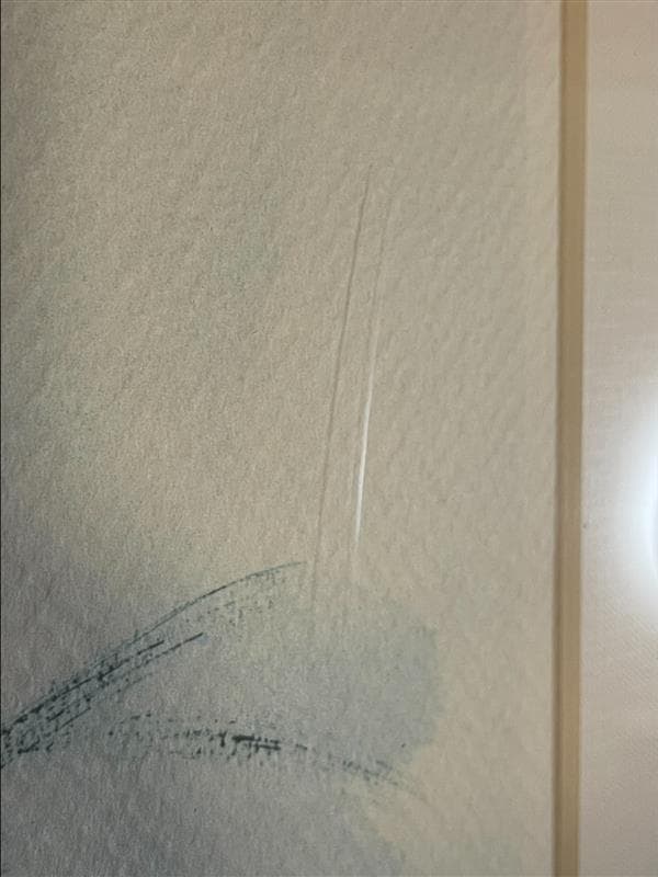 「真作」ジェームズ・フォード「教会のある通り」石版画　額装　サイン有り　AP