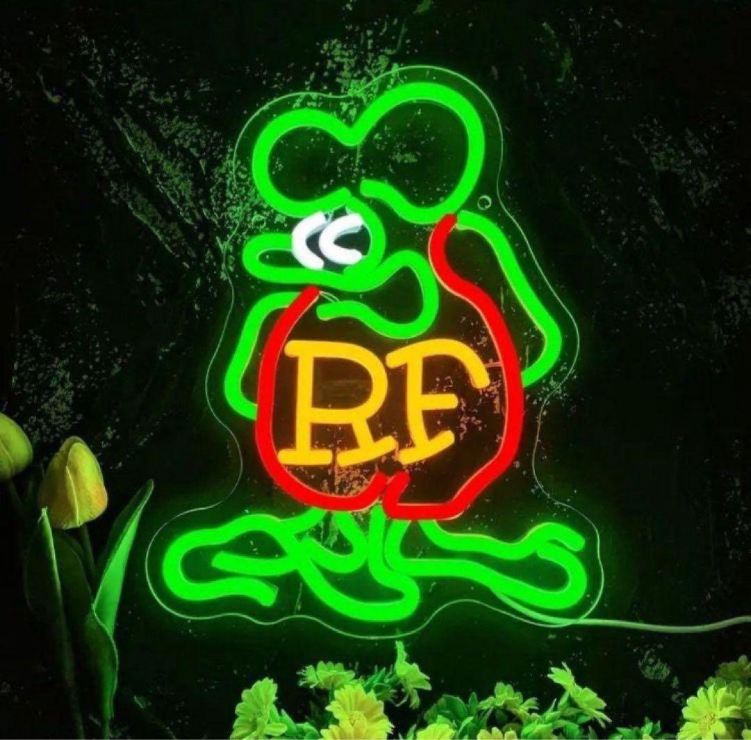 ネオンサイン ラットフィンク LED ライト アメリカン雑貨 アメコミ 壁掛け