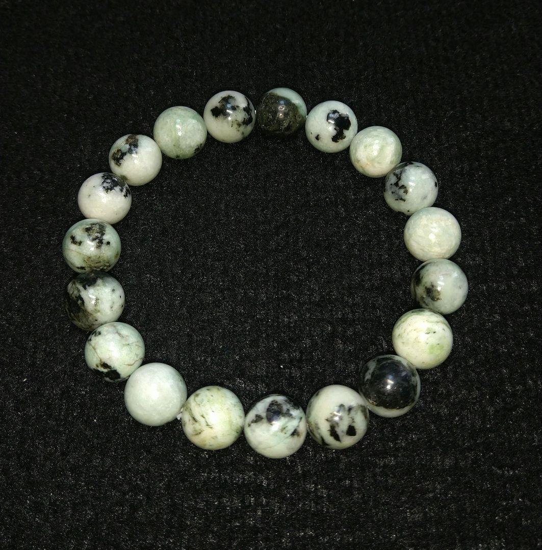 【珍品】日高翡翠　１０㎜　ブレスレット　国産　希少　天然