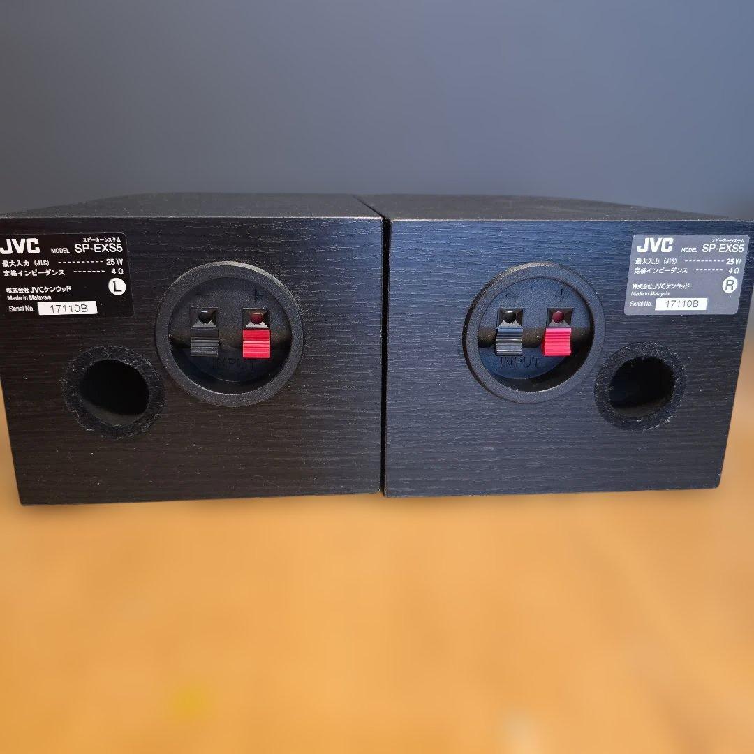 【極美品】JVC フルレンジウッドコーンスピーカー ペア SP-EXS55