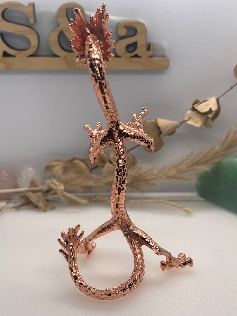 まー様8/1【1901】スフィア台座  龍  ピンクゴールド