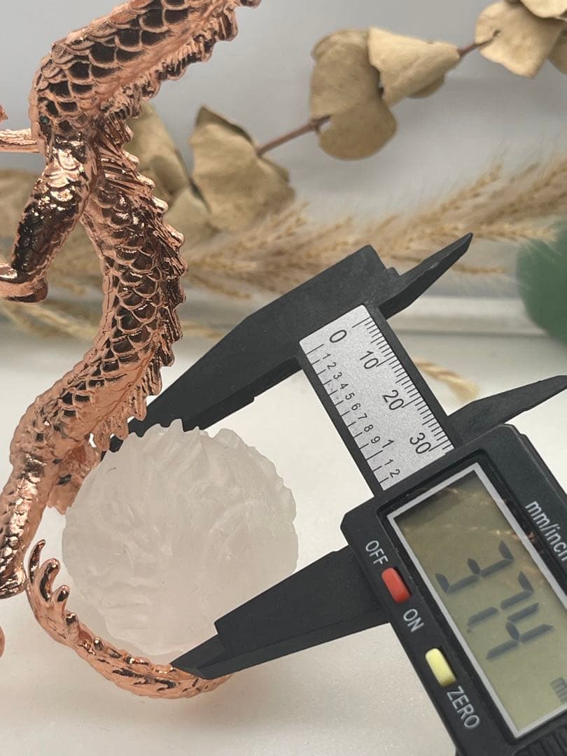 まー様8/1【1901】スフィア台座  龍  ピンクゴールド