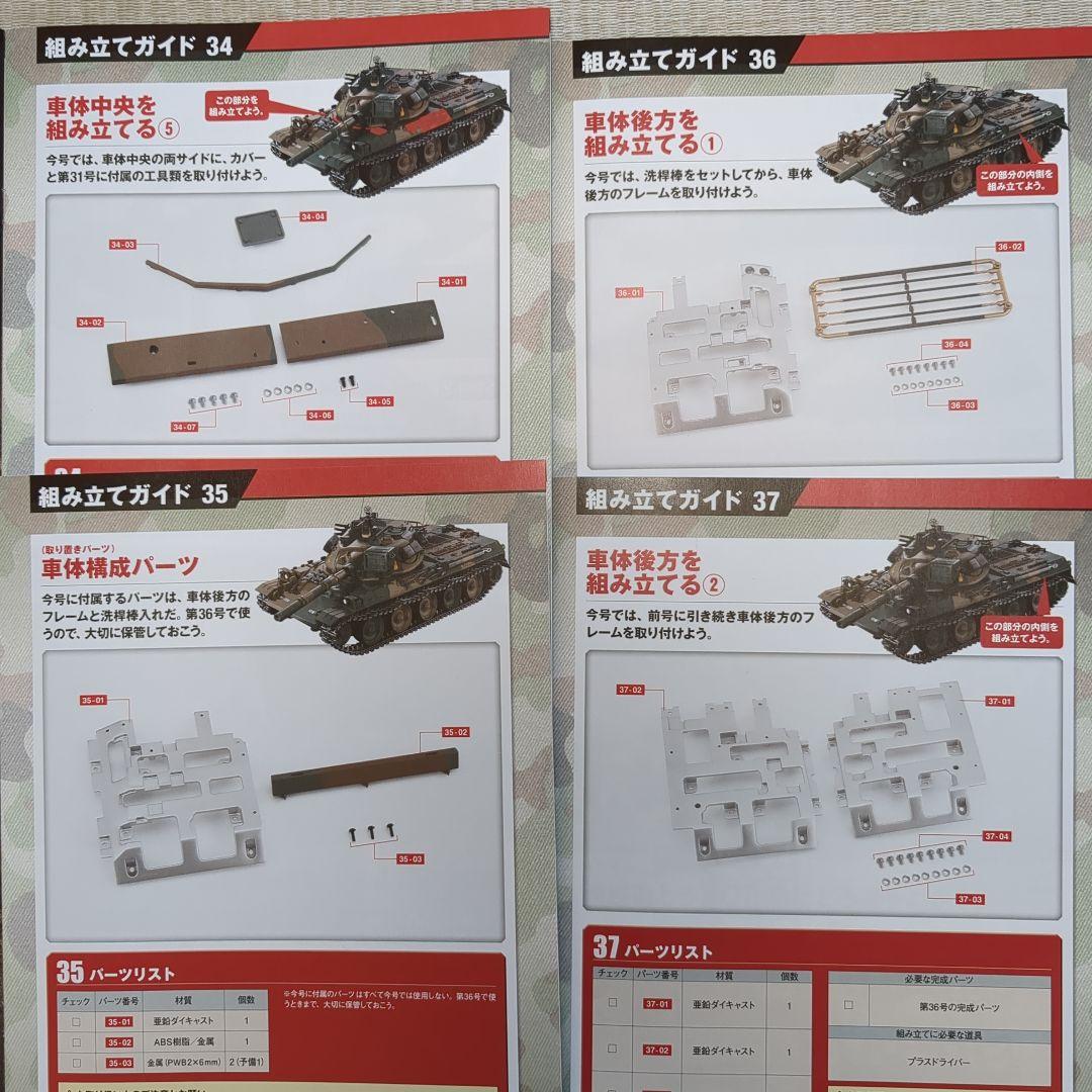 hachetteアシェット 陸上自衛隊74式戦車をつくる