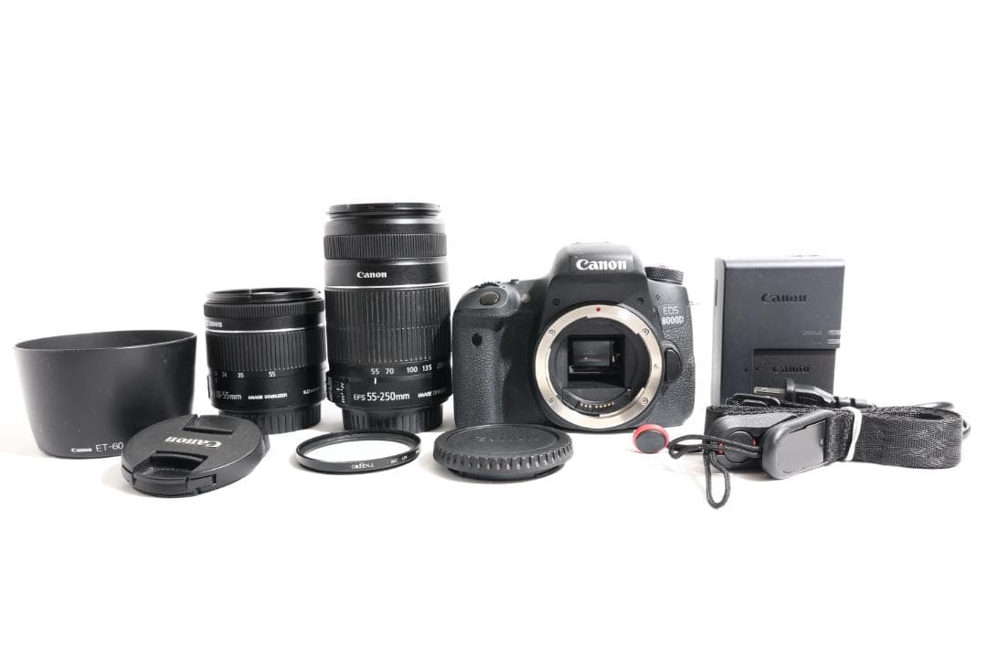 【ダブルレンズ】★Canon EOS 8000D★初心者オススメ 一眼レフ