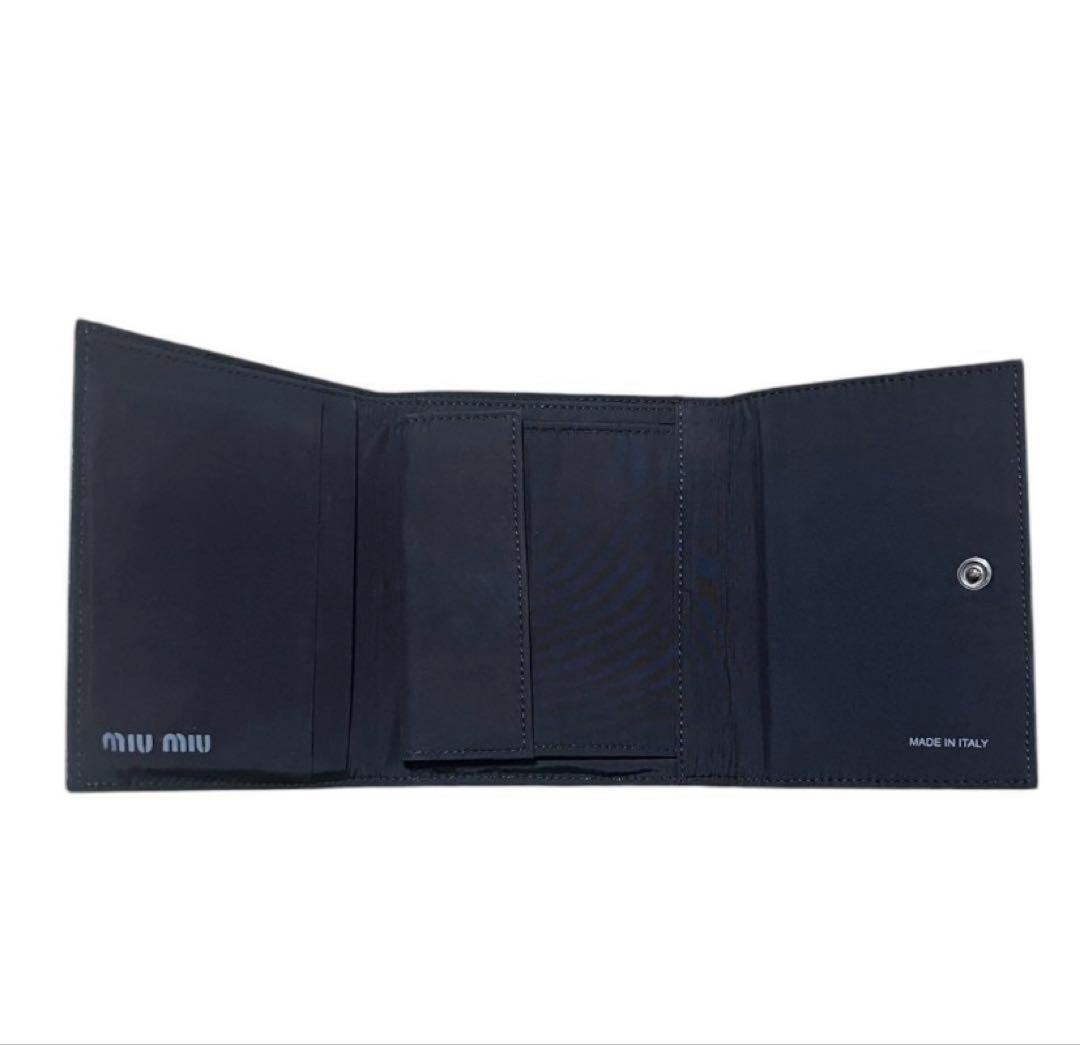 財布・ケース・小物入れ MIUMIU Archive leather wallet black 90s