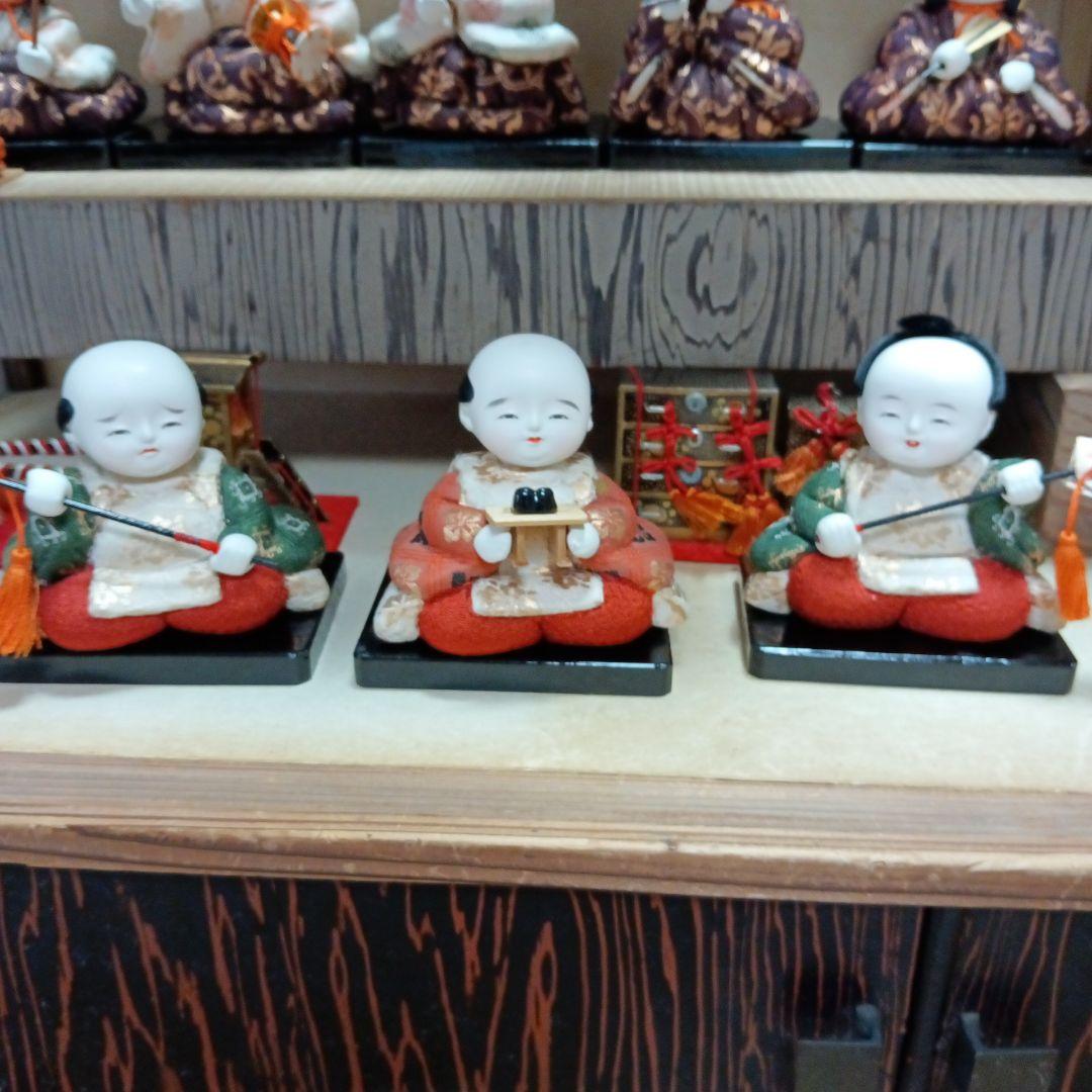 人間国宝　初代原米州作　雛人形　木目込み人形　昭和レトロ　ケース付き