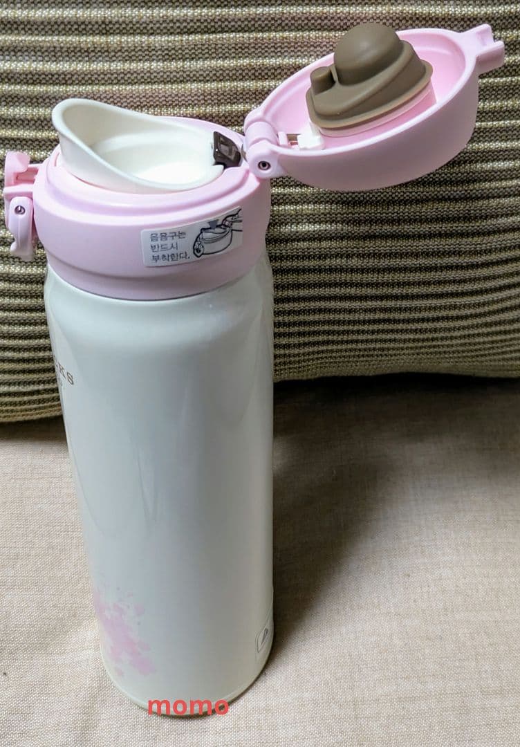 スタバ 韓国【JNL C/B ペタルホワイトサーモスステンレスタンブラー】500