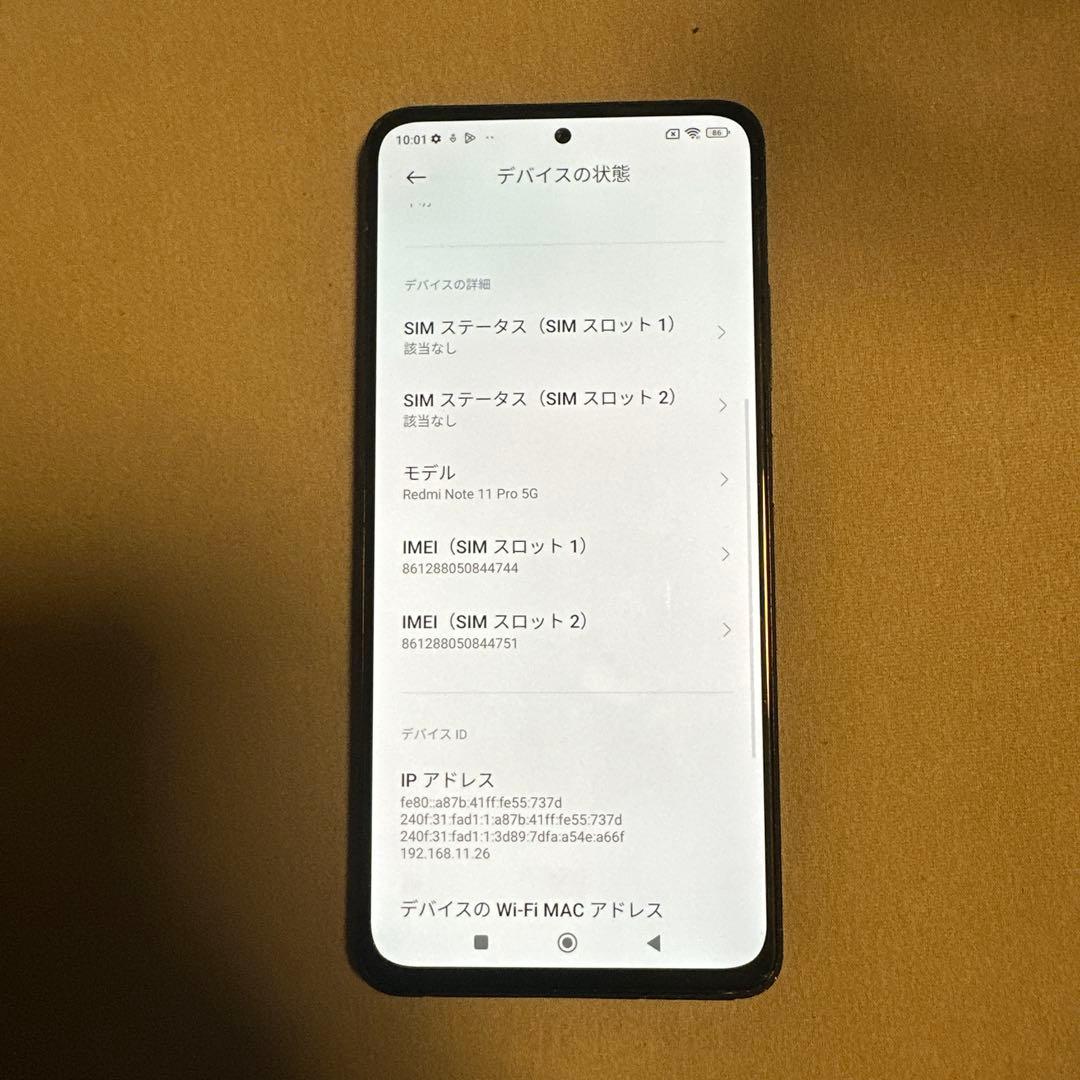 Xiaomi redmi note 11 Pro 128GB SiMフリー