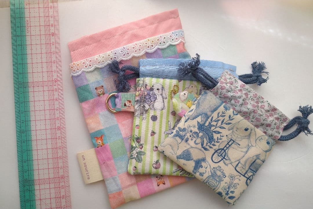 sold※ミニ巾着 ユキエモン　yukiemon リバティ　限定色　うさぎ