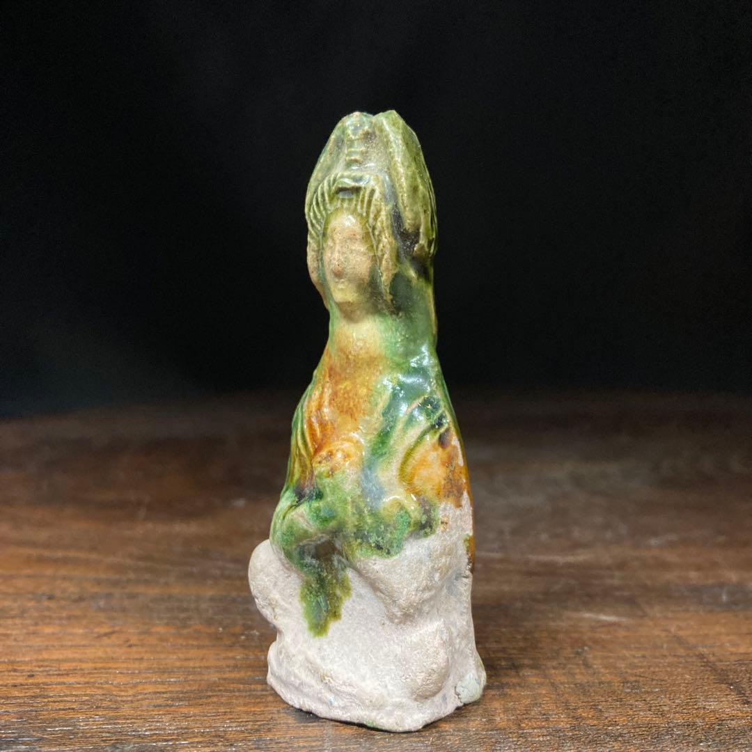 蒐集処分セール❗️【ギャラリー三益】古美術　唐三菜女官座像