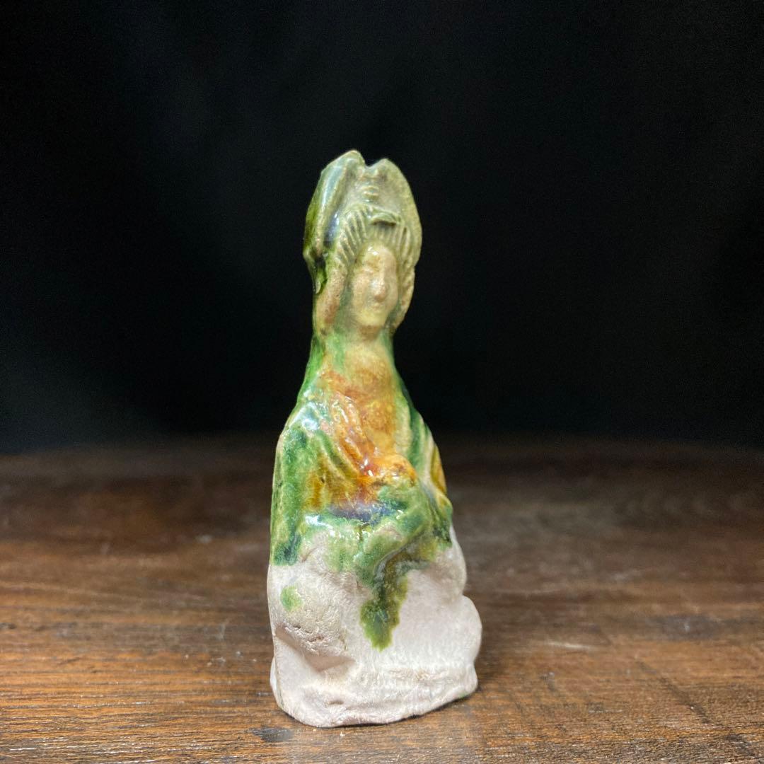 蒐集処分セール❗️【ギャラリー三益】古美術　唐三菜女官座像