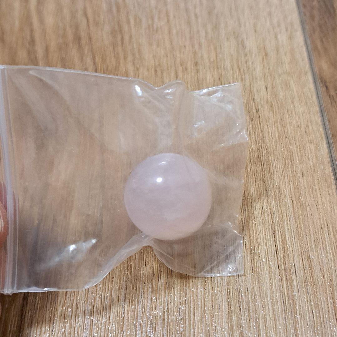 天使のオブジェ　置物　ローズクォーツ　天然石付き