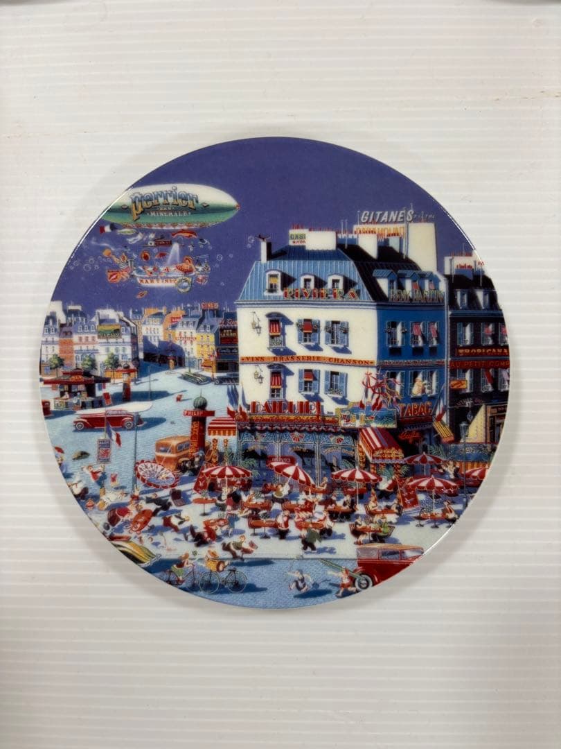 HIRO YAMAGATA2004ペリエ、レイニーデイ皿3枚（スタンド付き）