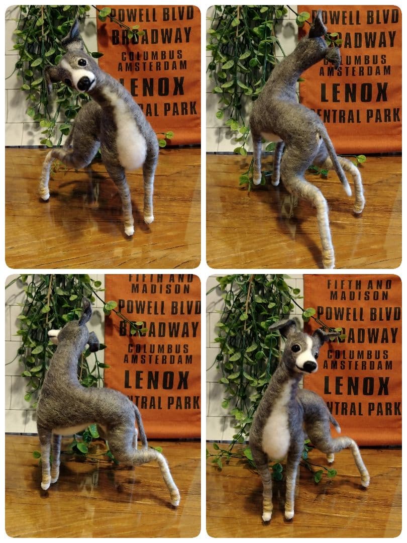 羊毛フェルト　イタリアングレーハウンド　イタグレ