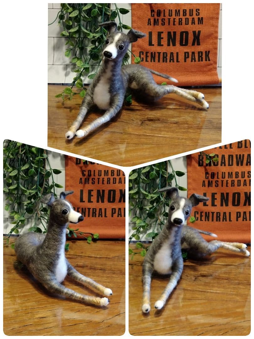 羊毛フェルト　イタリアングレーハウンド　イタグレ