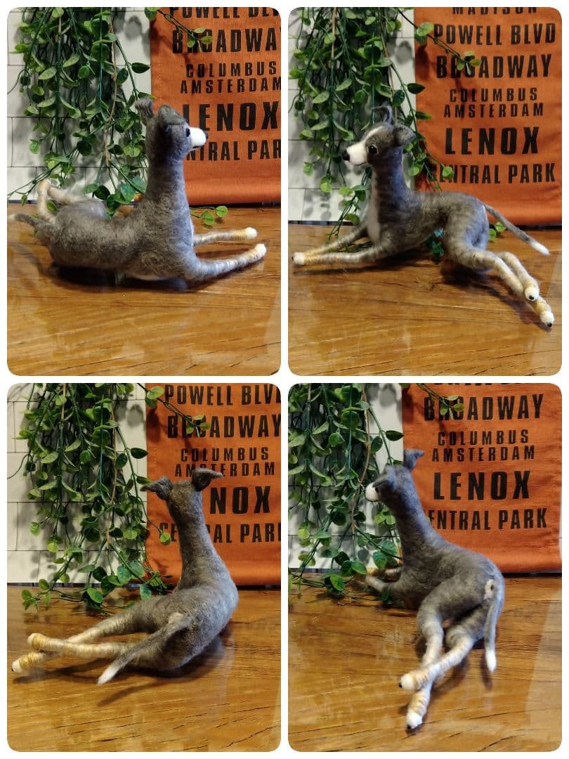 羊毛フェルト　イタリアングレーハウンド　イタグレ