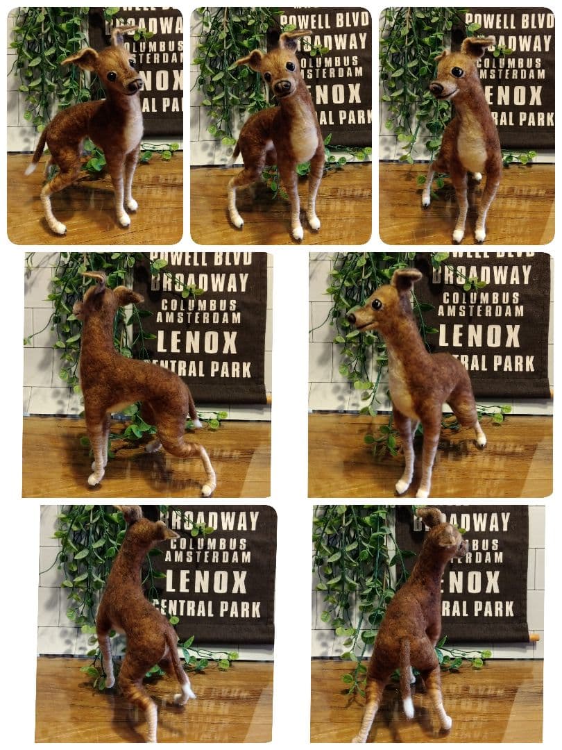 羊毛フェルト　イタリアングレーハウンド　イタグレ