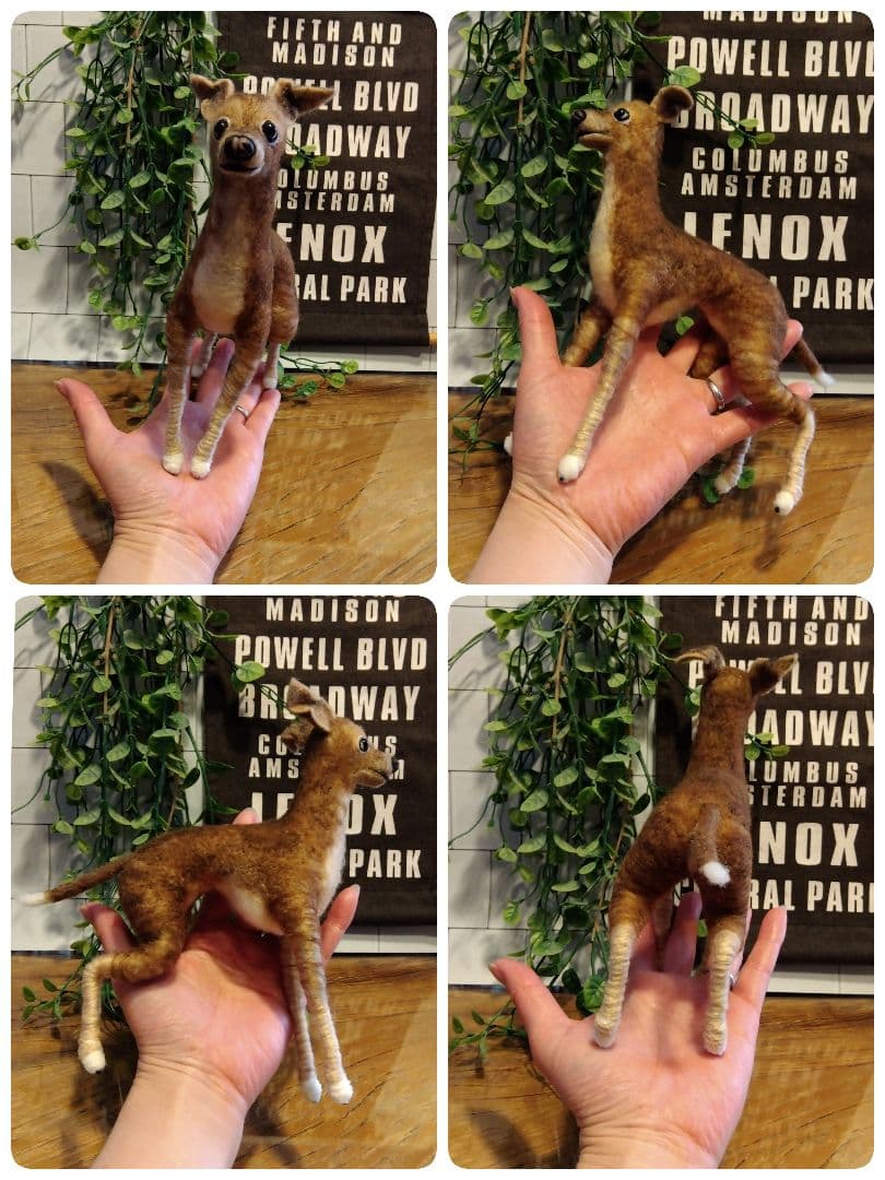 羊毛フェルト　イタリアングレーハウンド　イタグレ