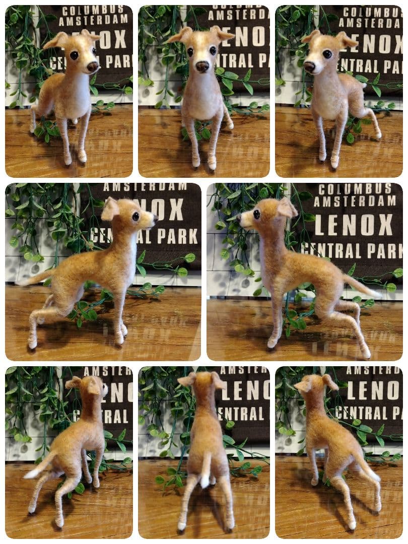 羊毛フェルト　イタリアングレーハウンド　イタグレ