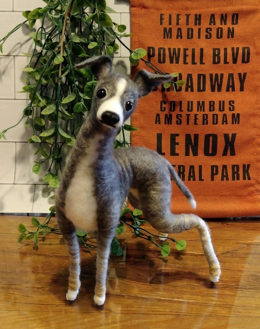 羊毛フェルト　イタリアングレーハウンド　イタグレ