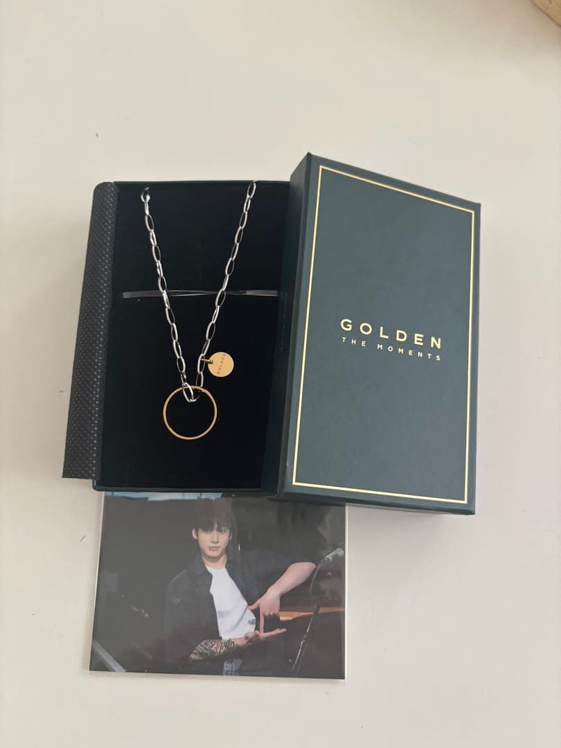 ジョングクGOLDEN ネックレス 写真カード付き