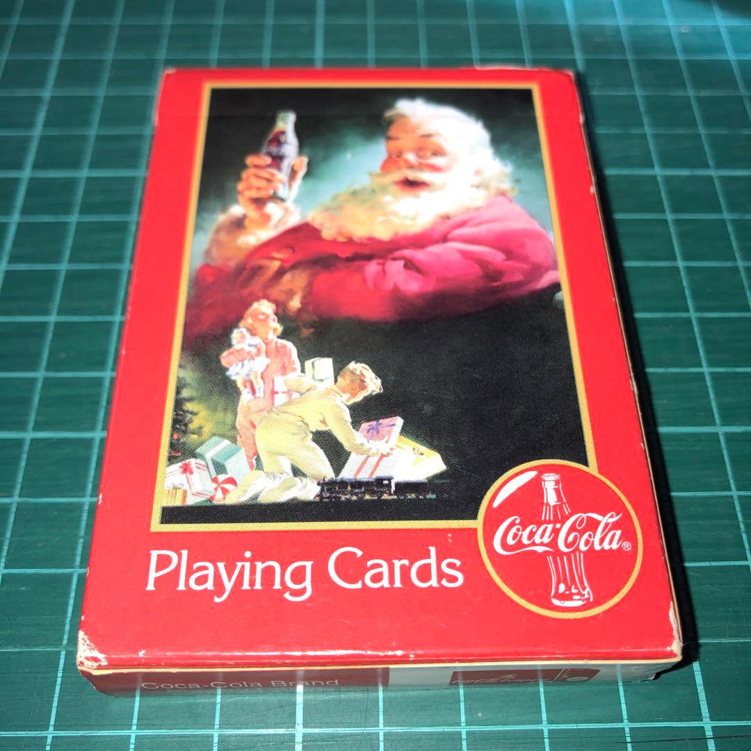 コカコーラ　ガラスプレート★コカコーラサンタ★1993年製　昭和レトロビンテージ