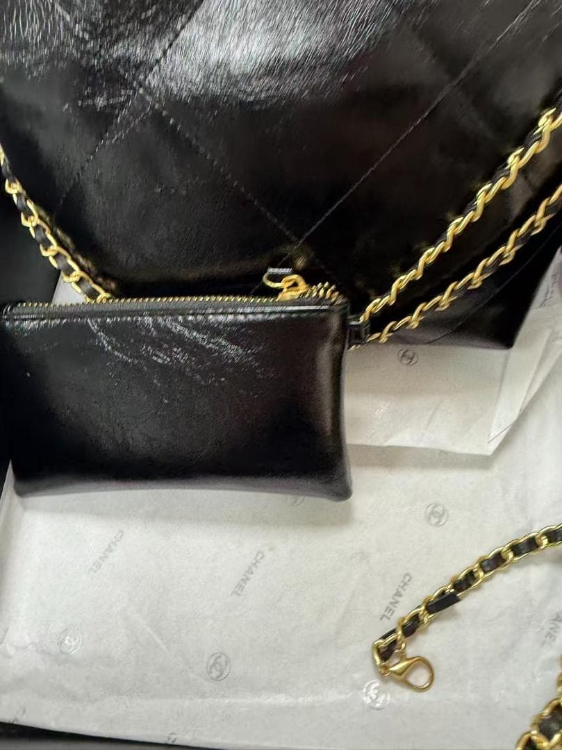 VIP限定 美品 ブラックレザー ショルダーバッグ