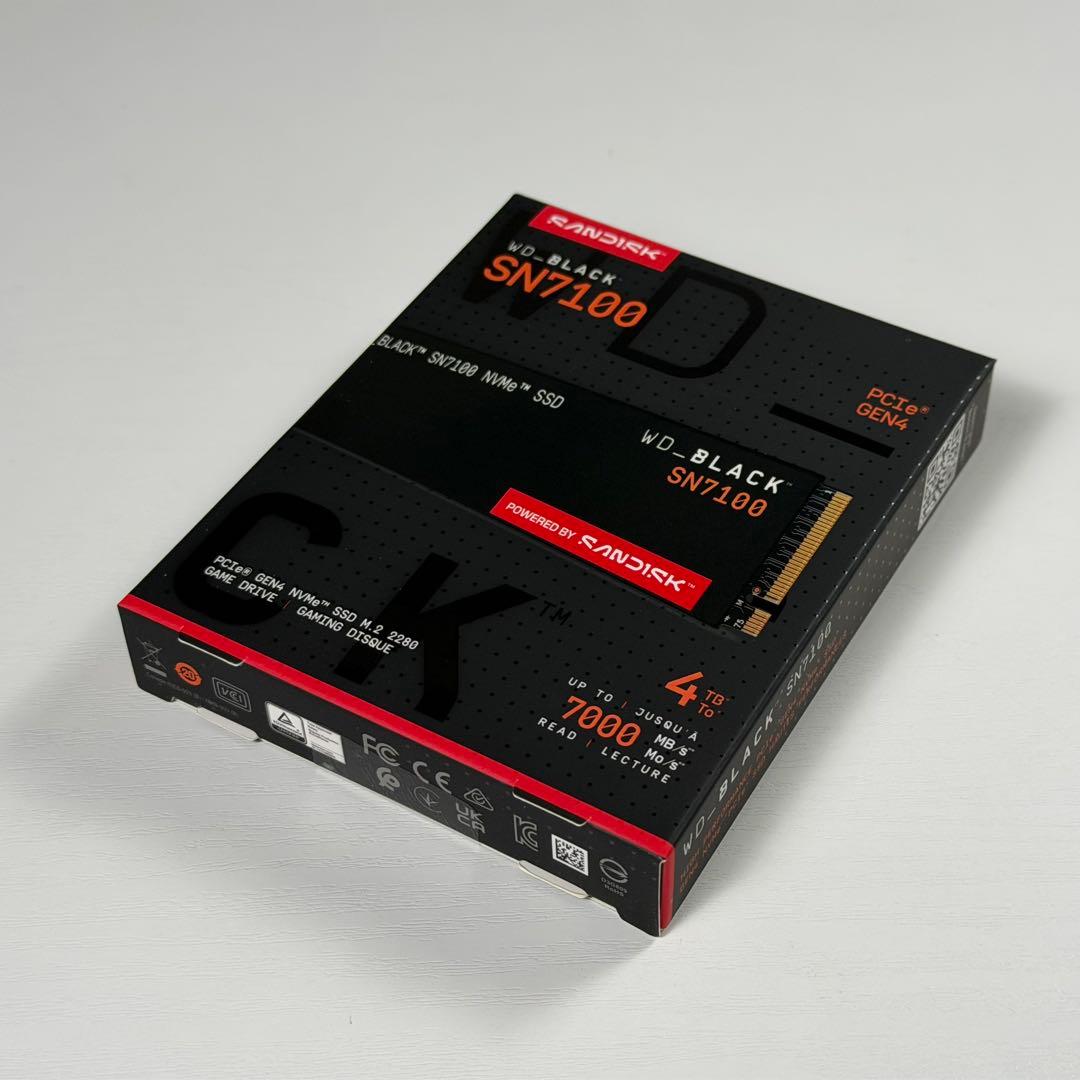 WD_BLACK SN7100シリーズ M.2 2280 SSD 4TB