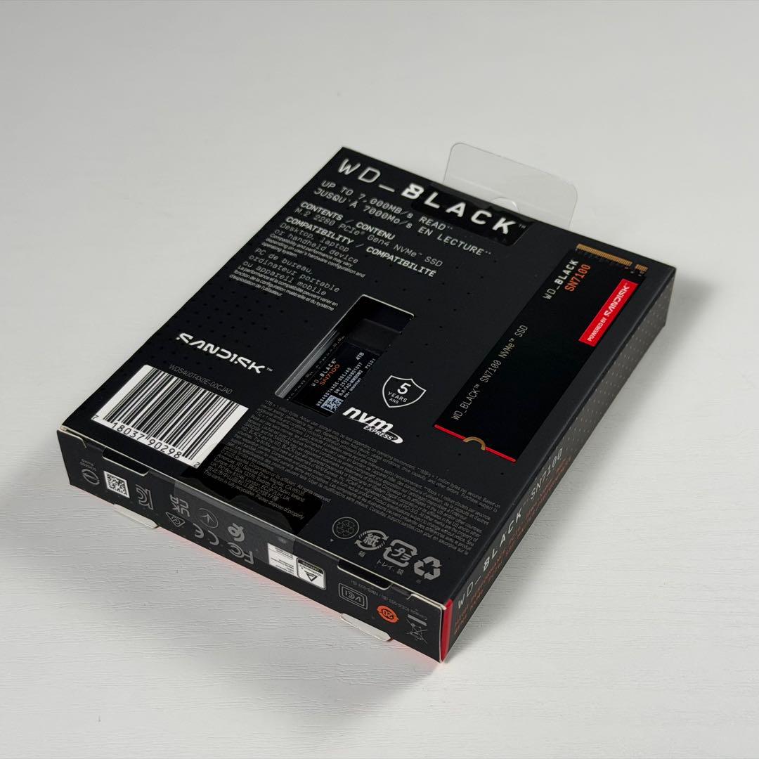WD_BLACK SN7100シリーズ M.2 2280 SSD 4TB