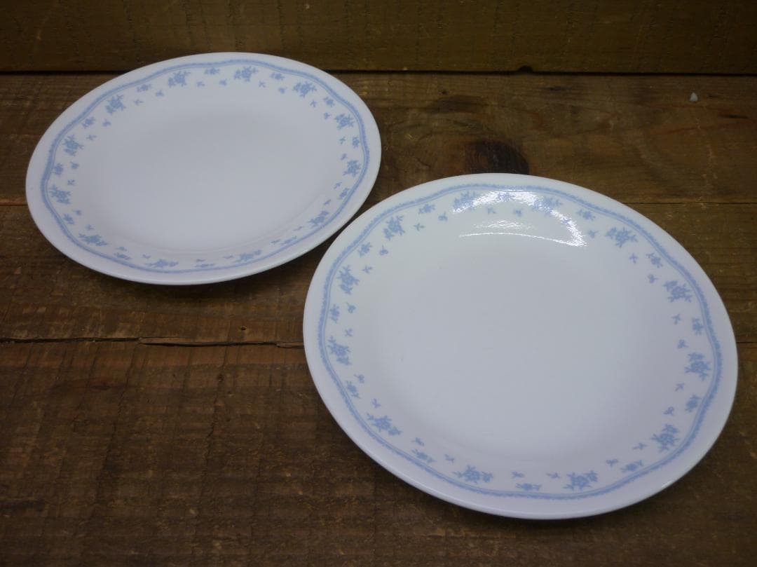 USED コレール ６種７枚 モーニングブルー 全面積層強化ガラス Q14669