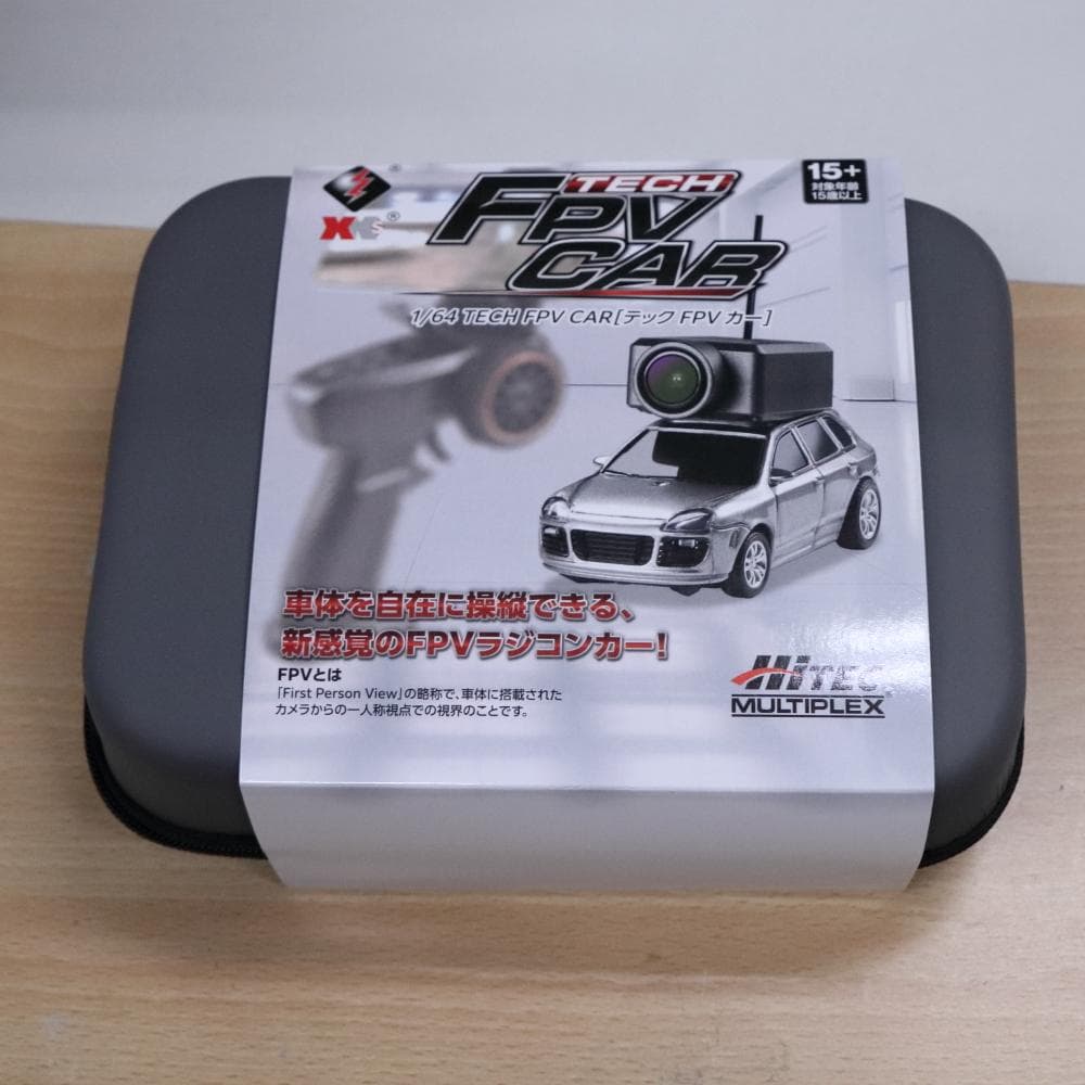 ハイテック　カメラ付きラジコンカー（シルバー）1/64 TECH FPV CAR