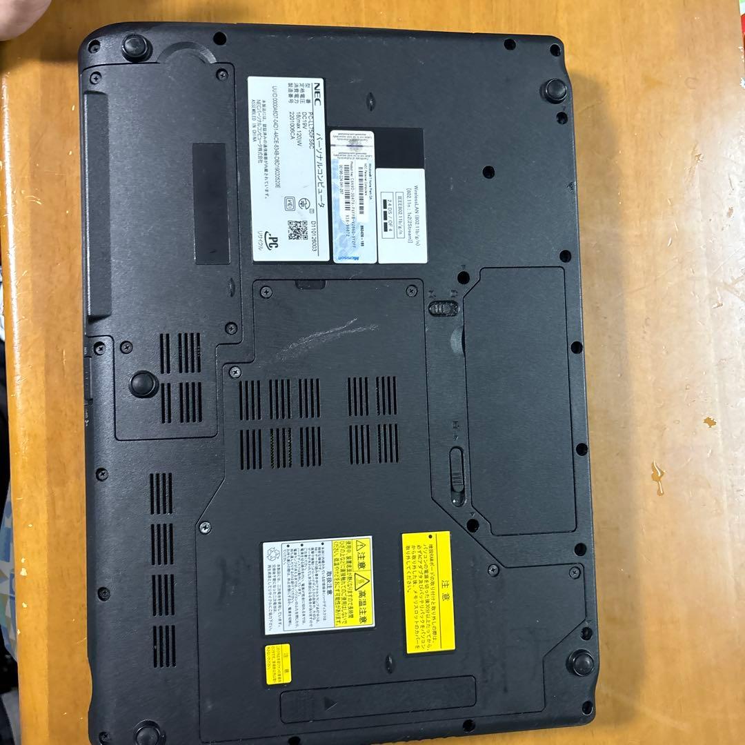 バッテリー駆動　NEC ノートパソコン Lave LL750FS6C i7