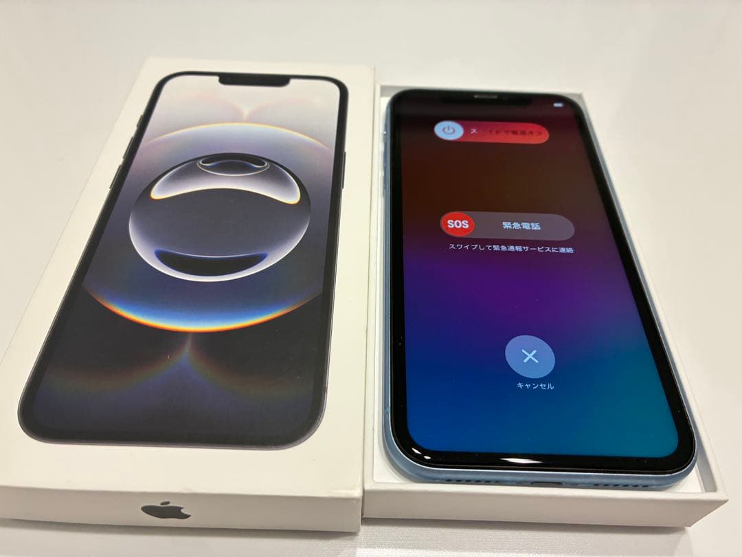 Apple iPhone XR ブルー 24時間内発送 中古品