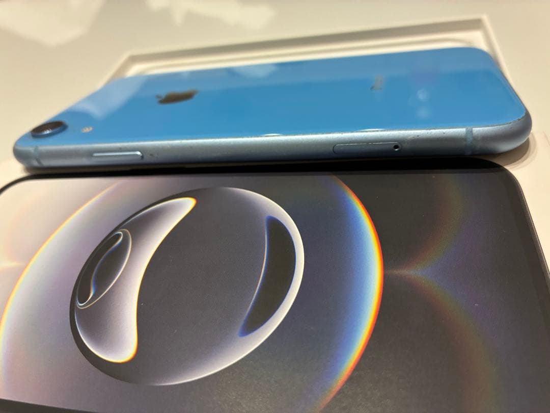 Apple iPhone XR ブルー 24時間内発送 中古品