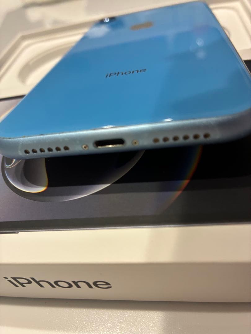 Apple iPhone XR ブルー 24時間内発送 中古品