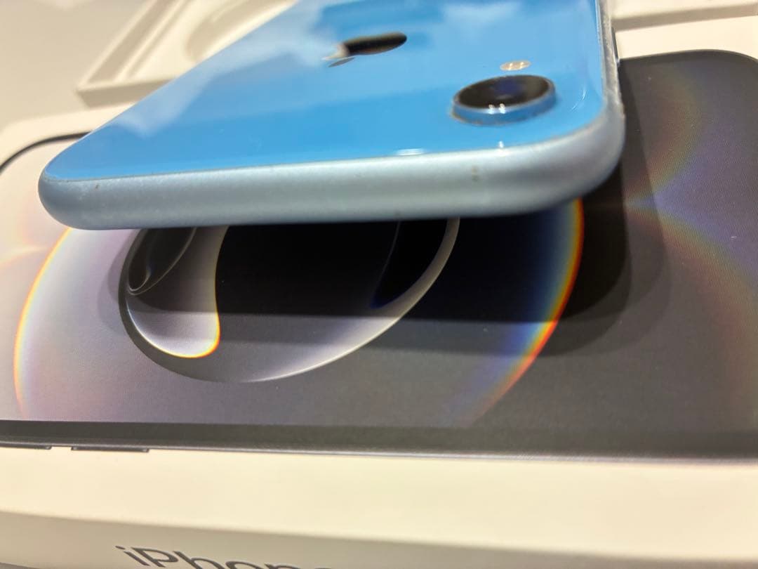 Apple iPhone XR ブルー 24時間内発送 中古品