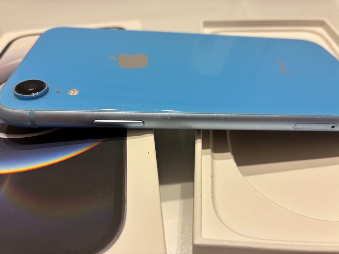 Apple iPhone XR ブルー 24時間内発送 中古品