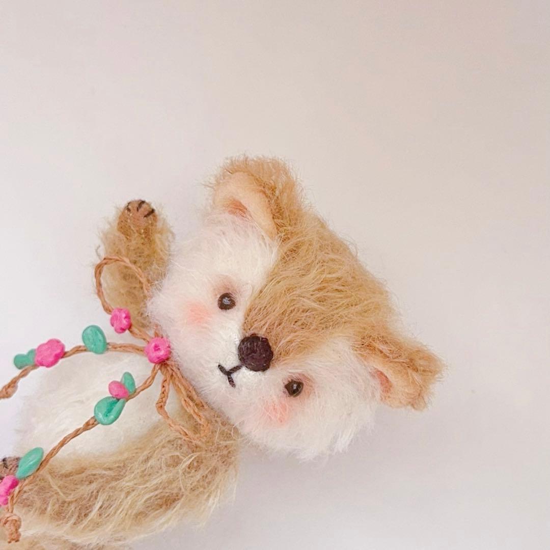 熊のブブと小鳥のボリ テディベア アーティストベア 海外作家様 ハンドメイド