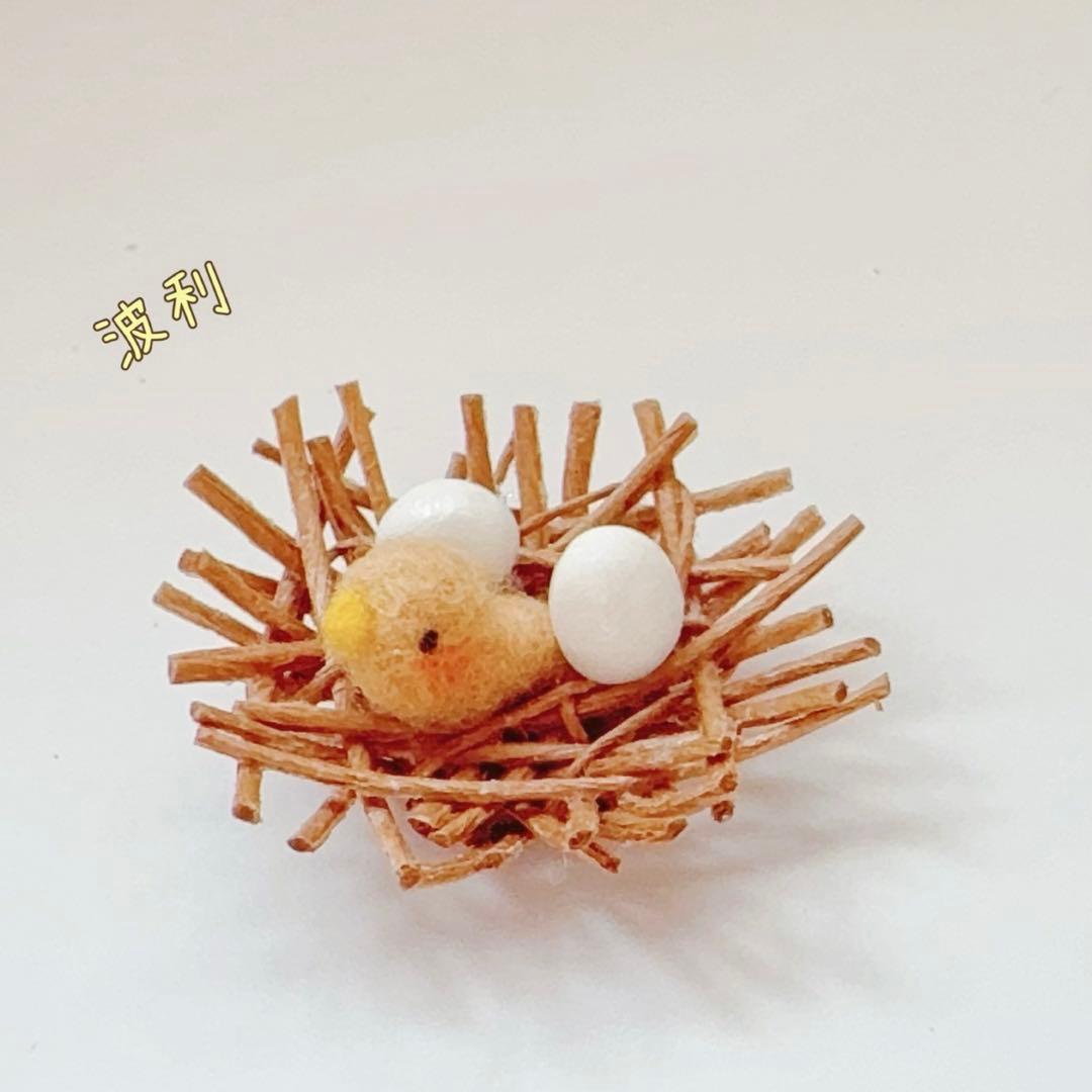 熊のブブと小鳥のボリ テディベア アーティストベア 海外作家様 ハンドメイド