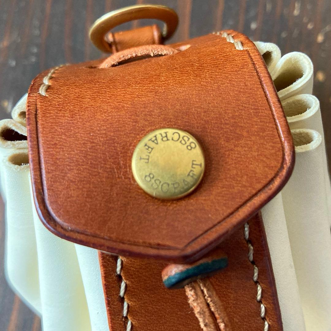 レザークラフト　ハンドメイド　イタリアヌメ革ミネルバリスシオ仕様　ダイスポーチ
