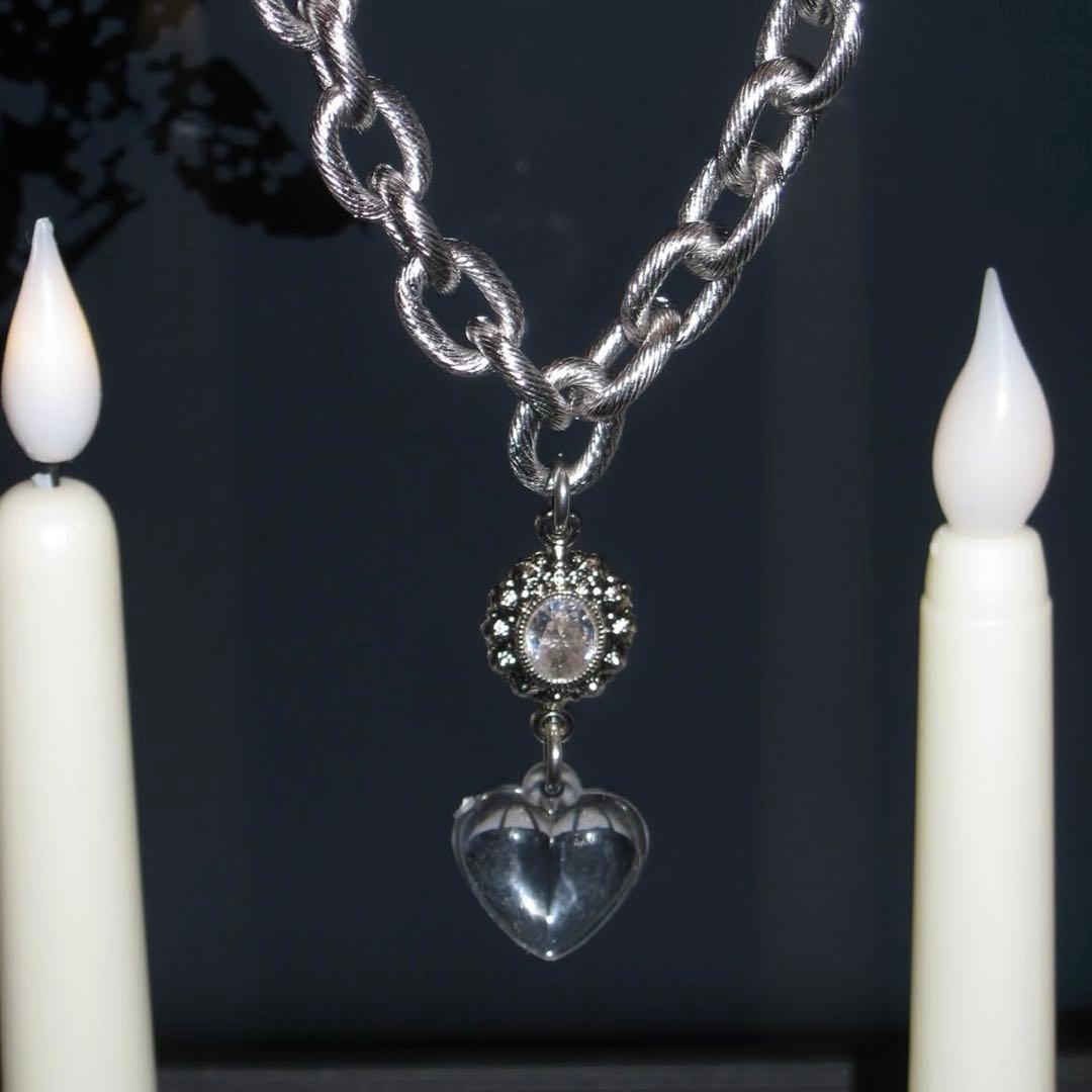 ネックレス・ペンダント Ohtnyc Transparent Heart Necklace