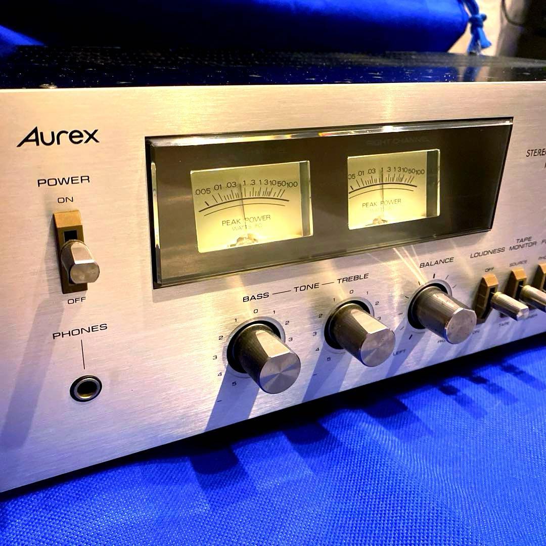 Aurex プリメインアンプ POWERメーター搭載オーレックス